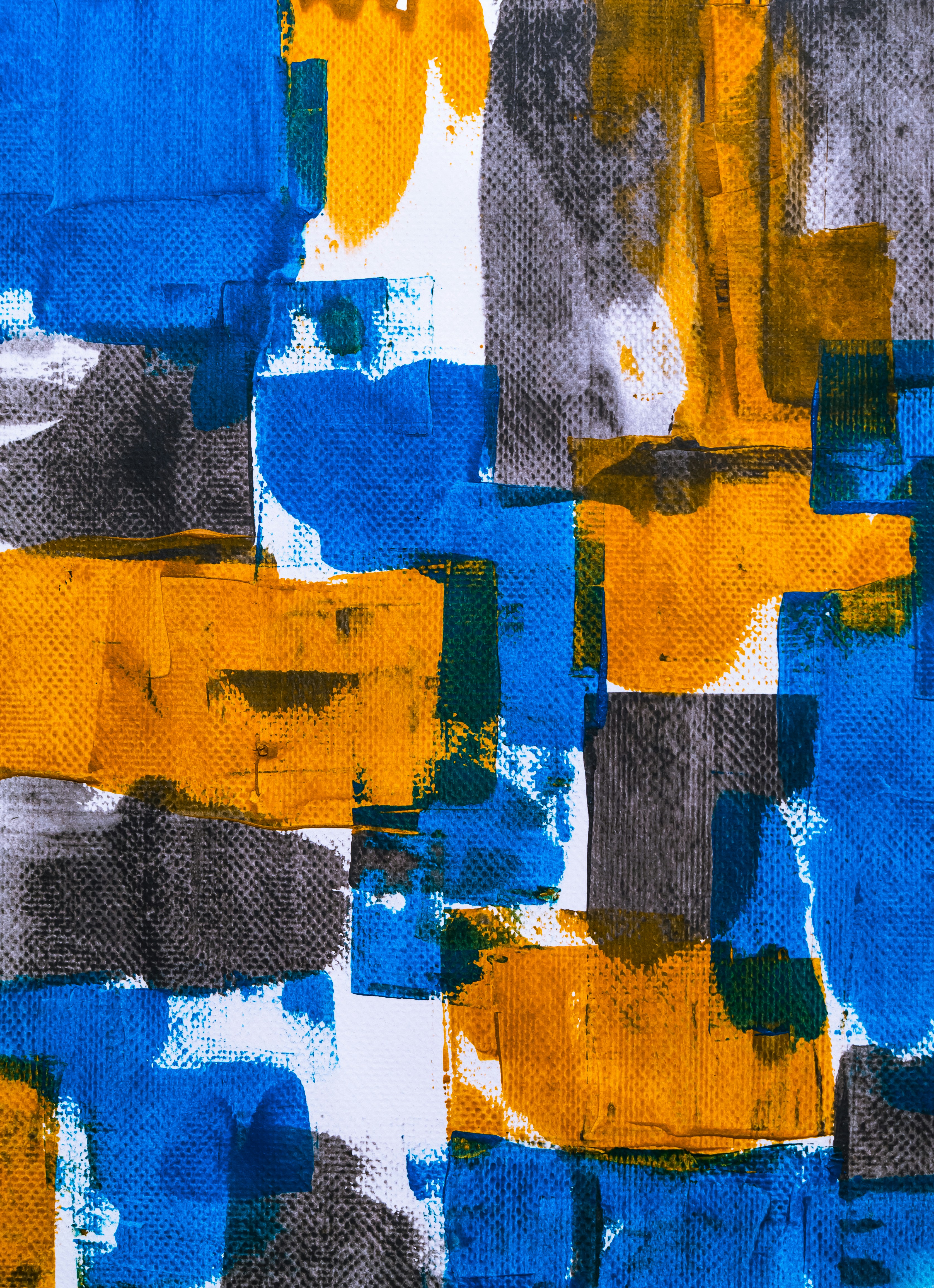 Blue and gold abstract paint texture for storage service