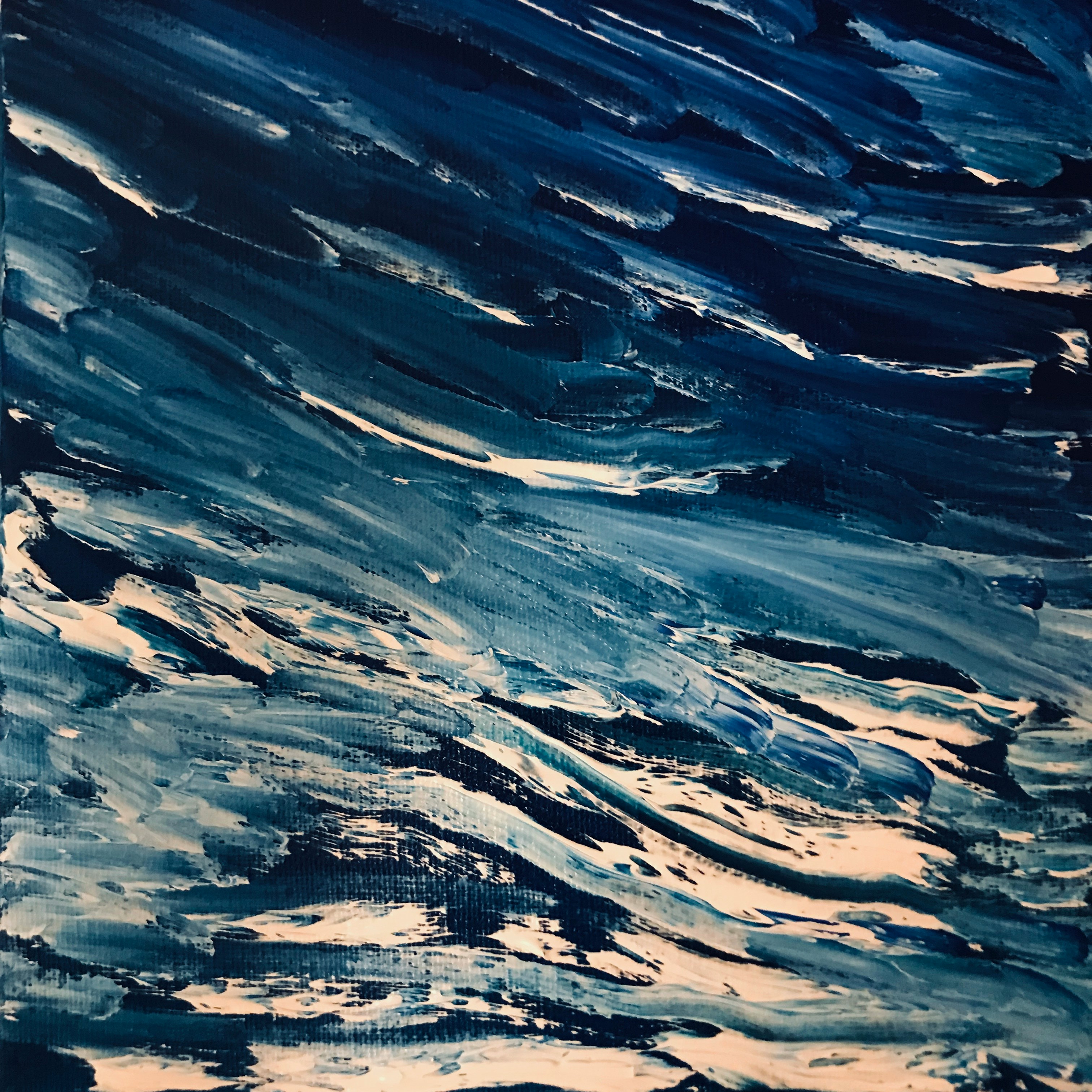 Blue abstract paint texture